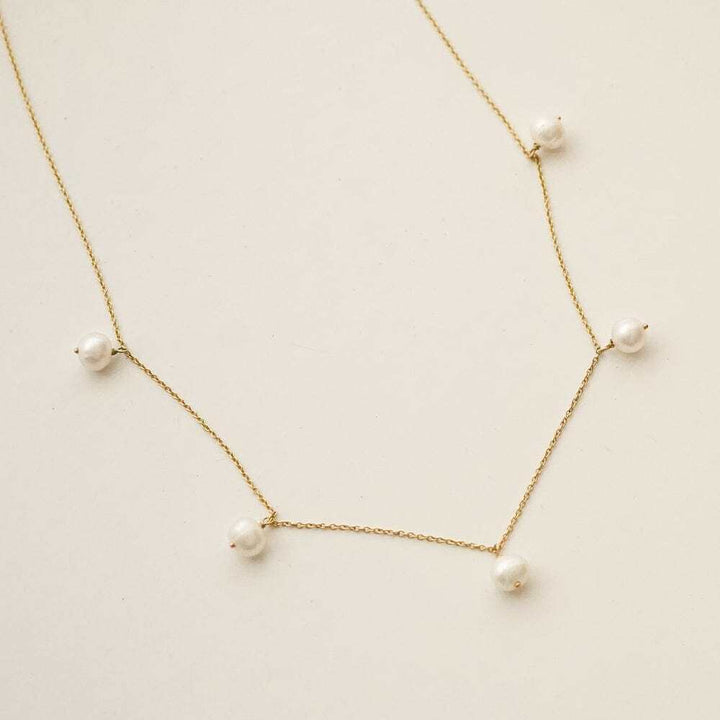 Daisy London Gold Estee Lalonde Fine Diamond And Pearl Layering Set Additional Image - 2
