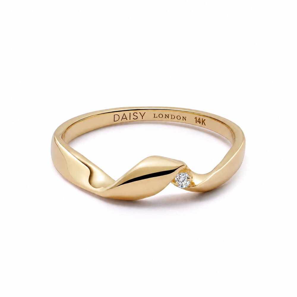 Daisy London Gold Estee Lalonde Fine Flow Diamond Ring