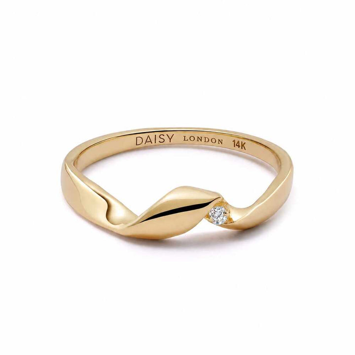 Daisy London Gold Estee Lalonde Fine Flow Diamond Ring