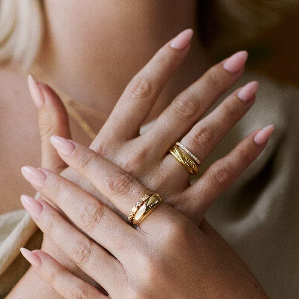 Daisy London Gold Estee Lalonde Fine Pave Ring Additional Image - 4