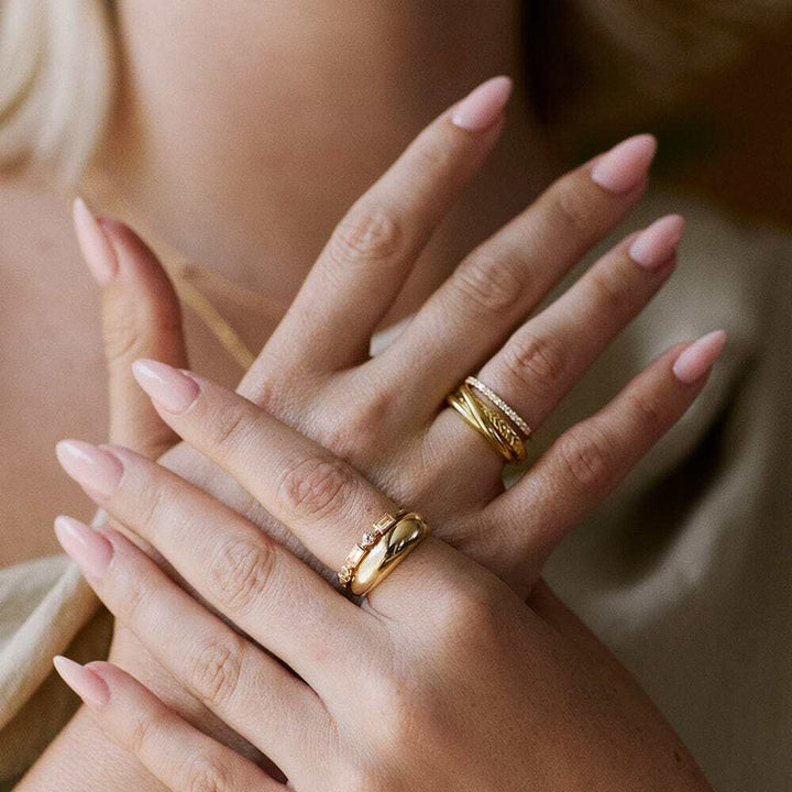 Daisy London Gold Estee Lalonde Fine Pave Ring Additional Image - 4