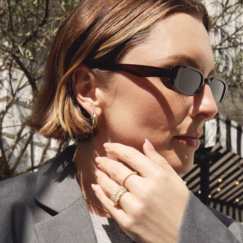 Daisy London Gold Estee Lalonde Fine Pear Sapphire Ring Additional Image - 5