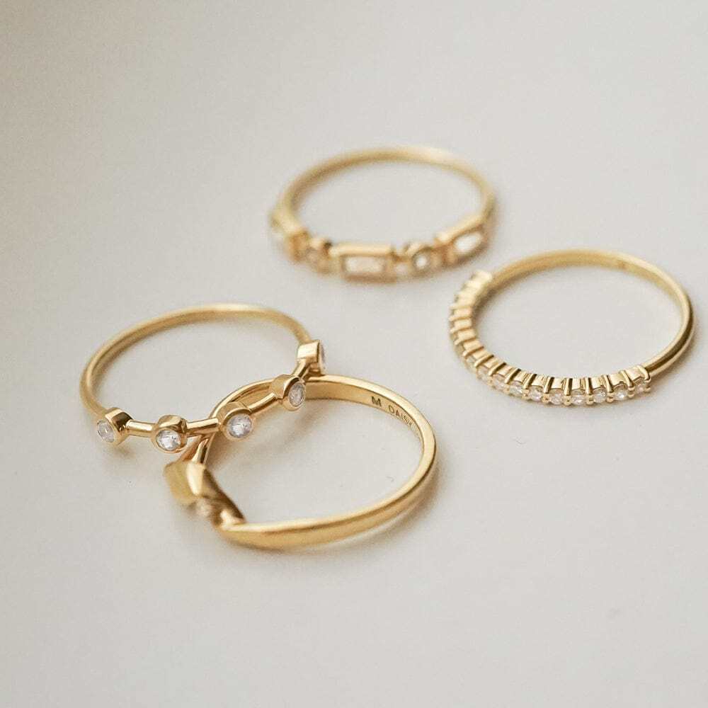 Daisy London Gold Estee Lalonde Fine Round Sapphire Ring Additional Image - 3