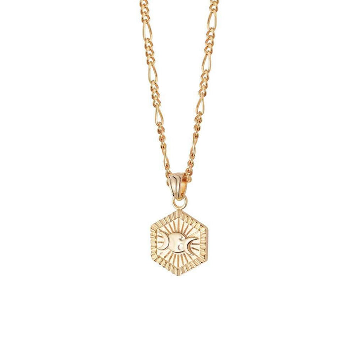 Daisy London Gold Estee Lalonde Goddess Hexagonal Necklace - MococoDaisy London2ELN17_GPNecklaces
