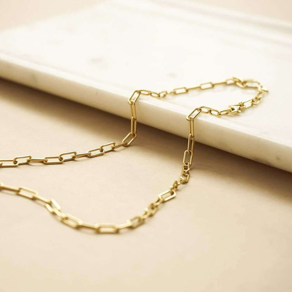 Daisy London Gold Estee Lalonde Open Box Chain Necklace - MococoDaisy London4ELN35_GPNecklaces