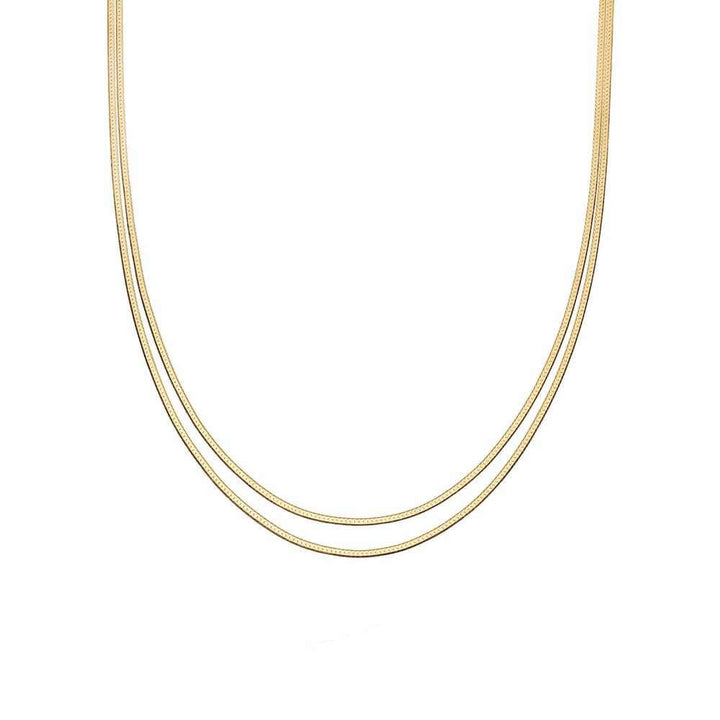 Daisy London Gold Estee Lalonde Parallel Snake Chain Necklace - MococoDaisy London3ELN26_GPNecklaces