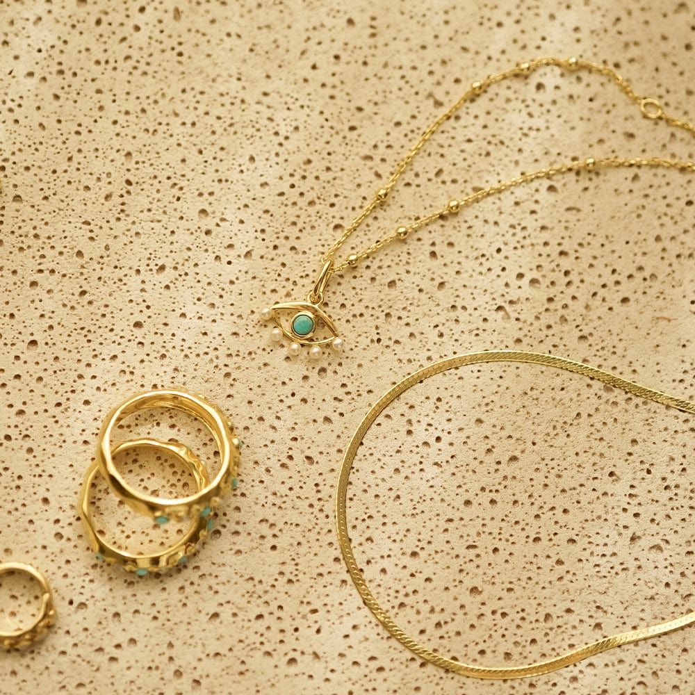 Daisy London Gold Evil Eye Necklace - MococoDaisy LondonSN14_GPNecklaces