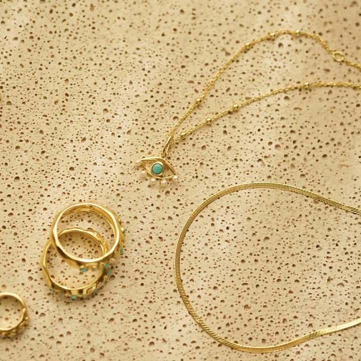 Daisy London Gold Evil Eye Necklace - MococoDaisy LondonSN14_GPNecklaces
