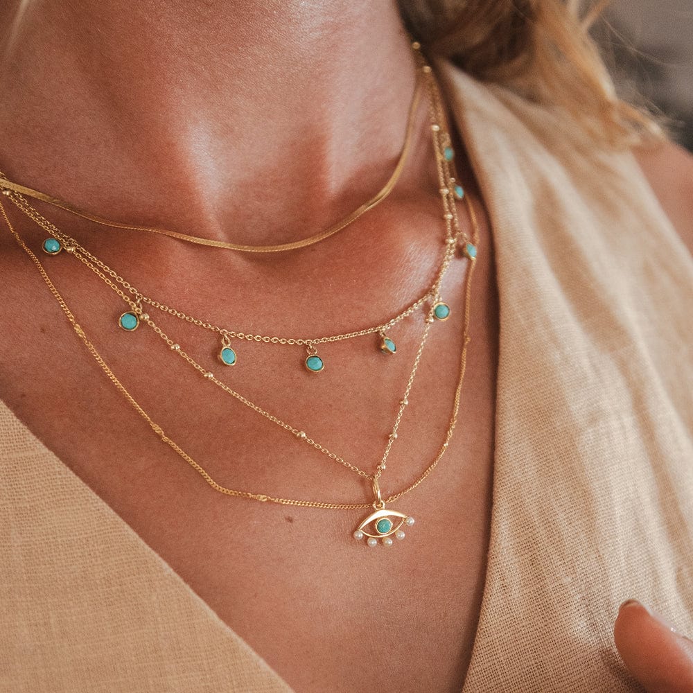 Daisy London Gold Evil Eye Necklace - MococoDaisy LondonSN14_GPNecklaces
