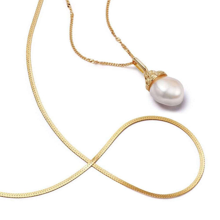 Daisy London Gold Fine Pearl Necklace Layering Set - MococoDaisy LondonGSET125_GPJewellery Sets
