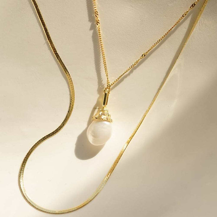 Daisy London Gold Fine Pearl Necklace Layering Set - MococoDaisy LondonGSET125_GPJewellery Sets