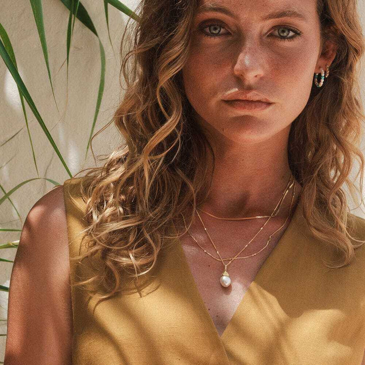 Daisy London Gold Fine Pearl Necklace Layering Set - MococoDaisy LondonGSET125_GPJewellery Sets