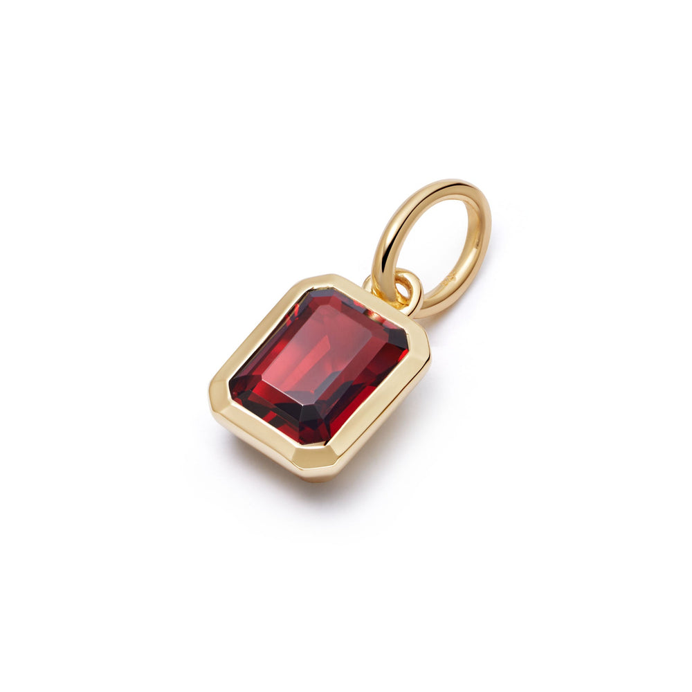 Daisy London Gold Garnet January Birthstone Charm Necklace - MococoDaisy LondonBS13_GPNecklaces