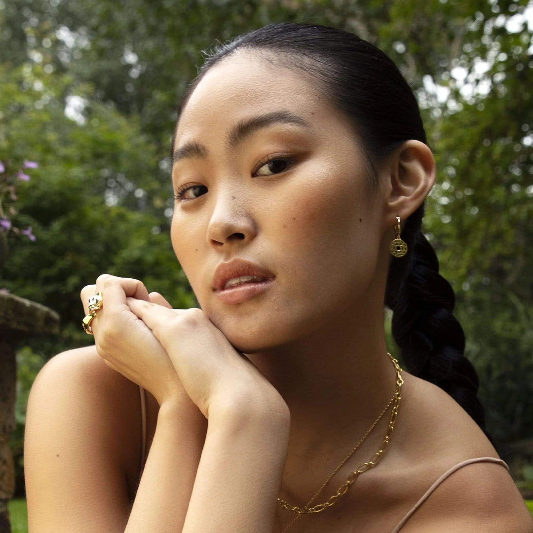 Daisy London Gold Heart Chakra Earrings - MococoDaisy LondonECHK20045055379310491Earrings