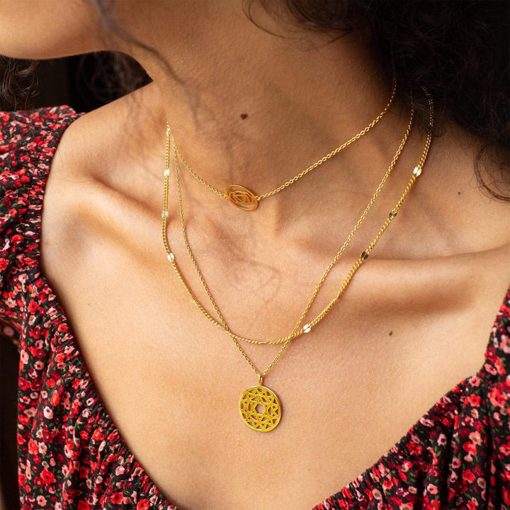Daisy London Gold Heart Chakra Necklace - MococoDaisy LondonNCHK40045055379320292Necklaces