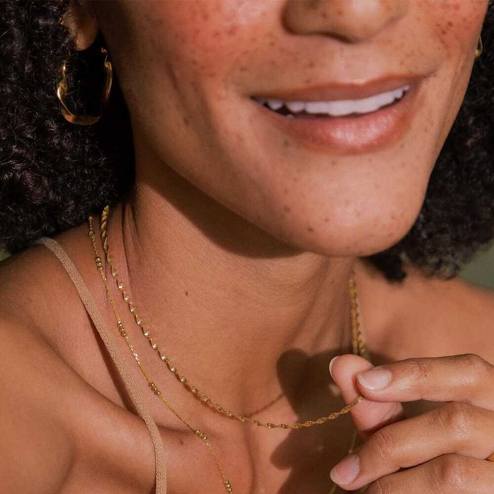 Daisy London Gold Helix Twisted Chain Layering Set - MococoDaisy LondonGSET197_GPJewellery Sets