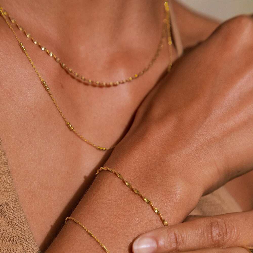 Daisy London Gold Helix Twisted Chain Layering Set - MococoDaisy LondonGSET197_GPJewellery Sets