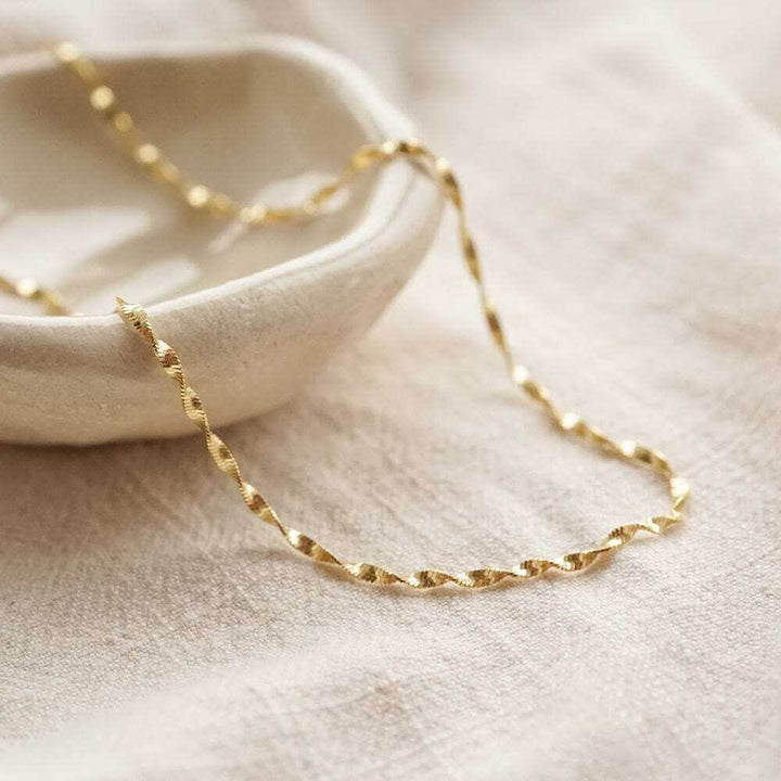 Daisy London Gold Helix Twisted Chain Layering Set - MococoDaisy LondonGSET197_GPJewellery Sets