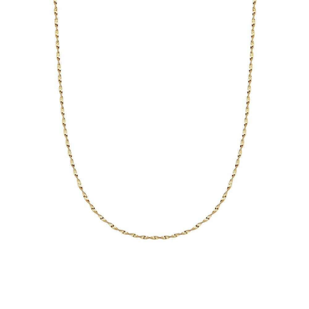 Daisy London Gold Helix Twisted Chain Necklace - MococoDaisy LondonFCTWIST_GPNecklaces