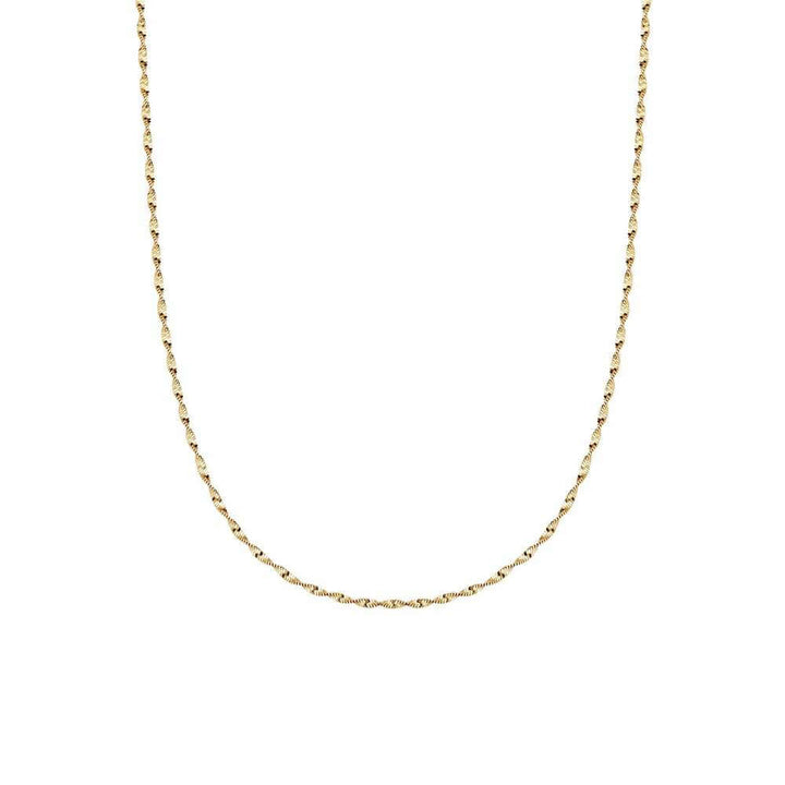 Daisy London Gold Helix Twisted Chain Necklace - MococoDaisy LondonFCTWIST_GPNecklaces