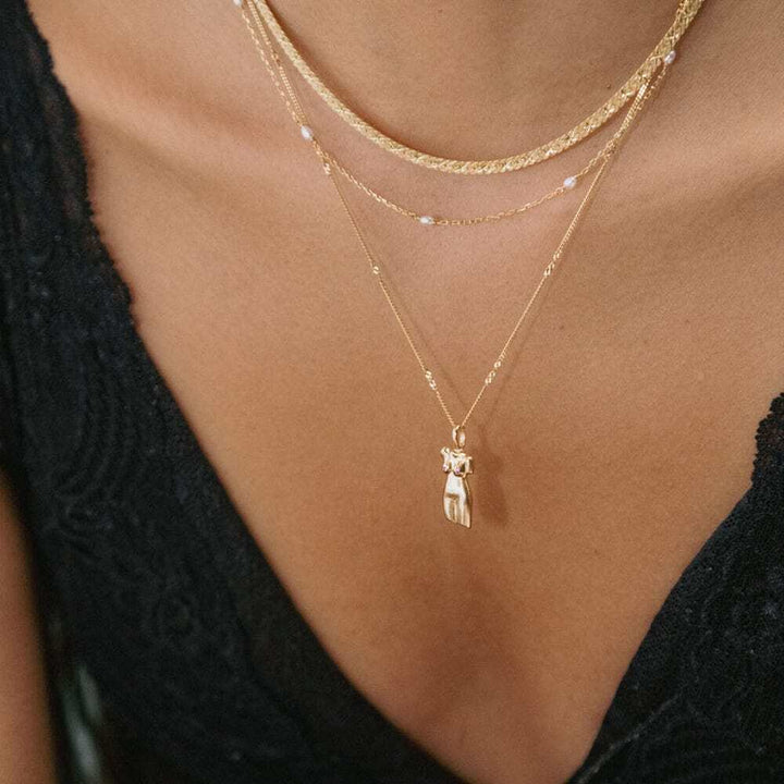 Daisy London Gold Limited Edition Pink Vita Necklace - MococoDaisy LondonAN06_GPNecklaces