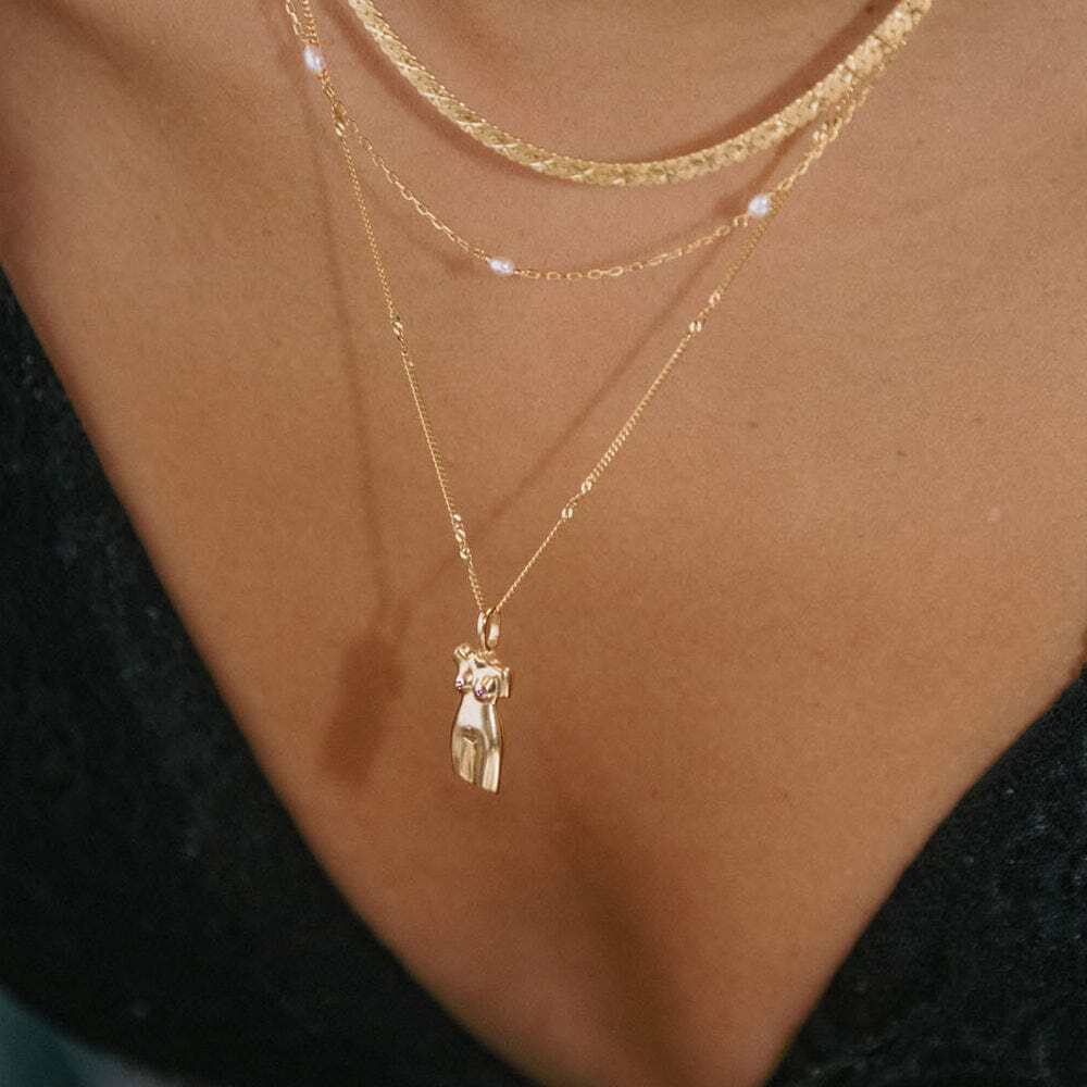 Daisy London Gold Limited Edition Pink Vita Necklace - MococoDaisy LondonAN06_GPNecklaces