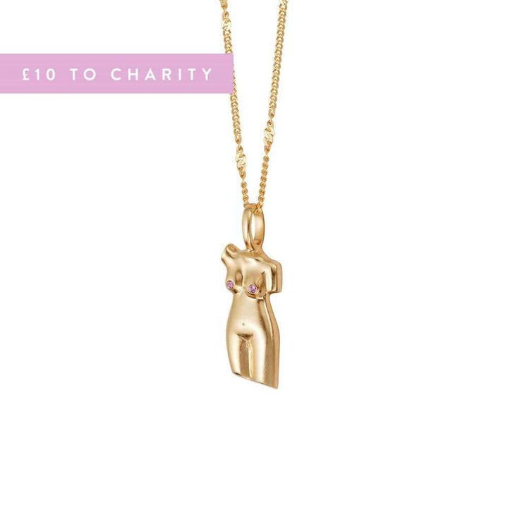 Daisy London Gold Limited Edition Pink Vita Necklace - MococoDaisy LondonAN06_GPNecklaces