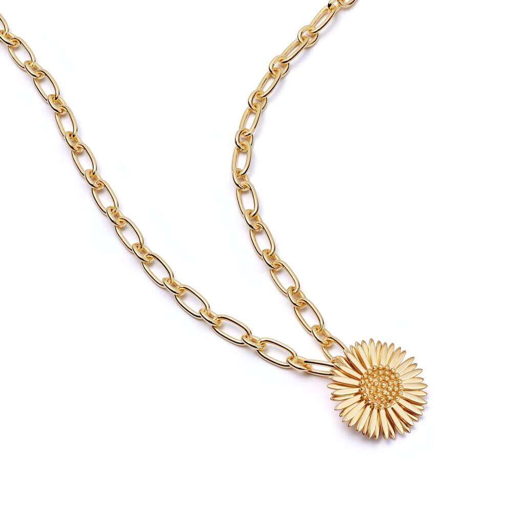 Daisy London Gold Michaelmas Daisy Necklace - MococoDaisy LondonN6122_GPNecklaces