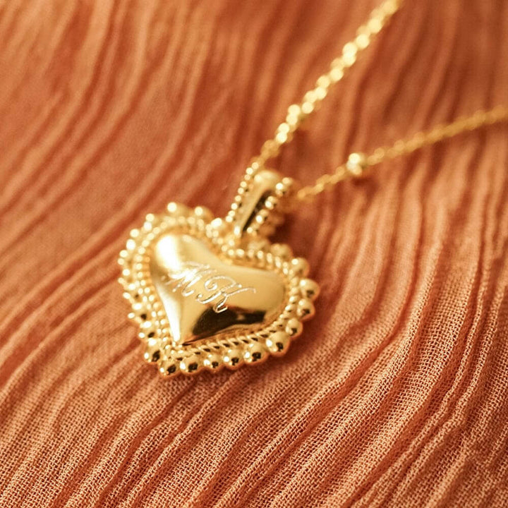 Daisy London Gold Mini Engravable Bobble Heart Necklace - MococoDaisy LondonHTN02_GPNecklaces