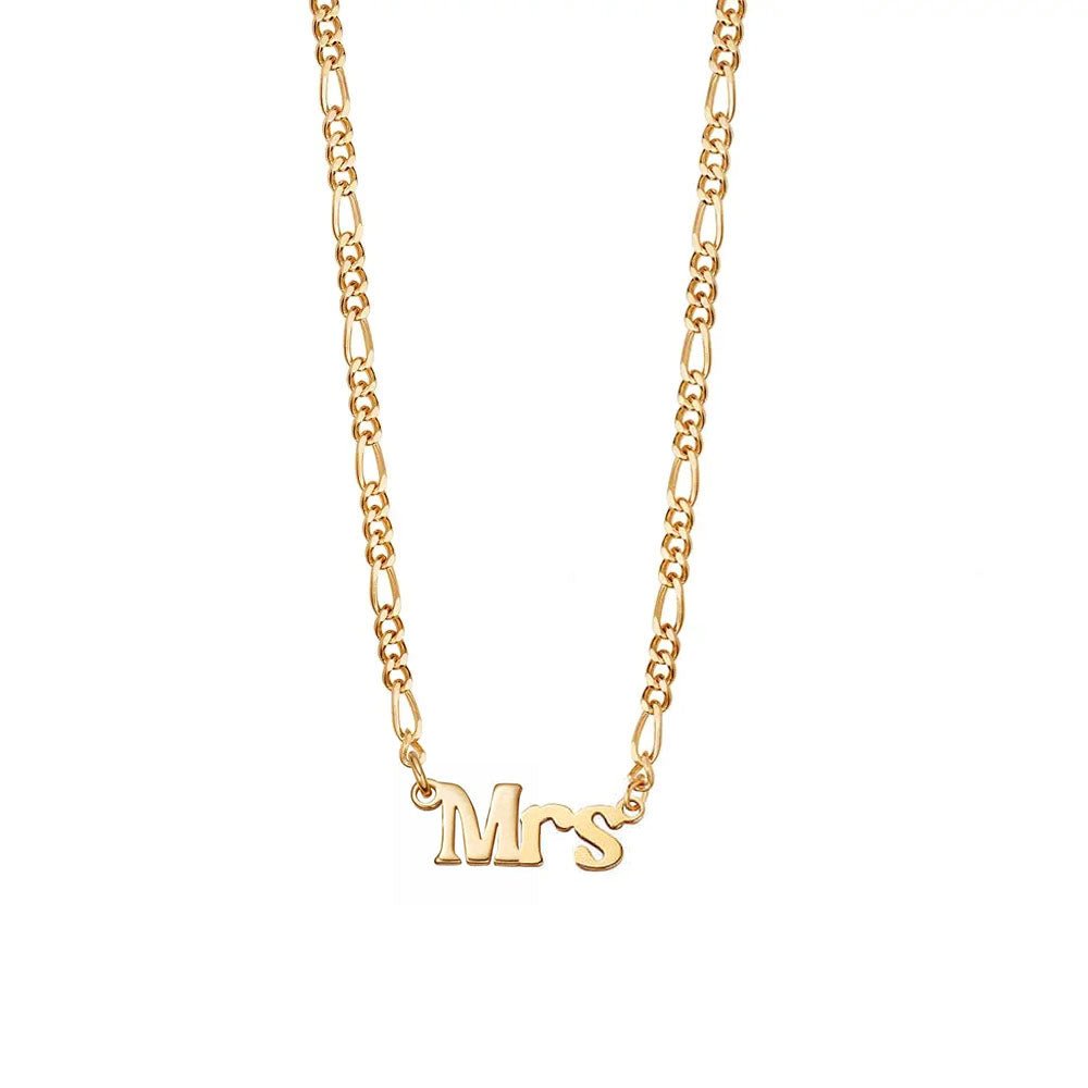 Daisy London Gold Mrs Necklace - MococoDaisy LondonNP007_GP_MRSNecklaces