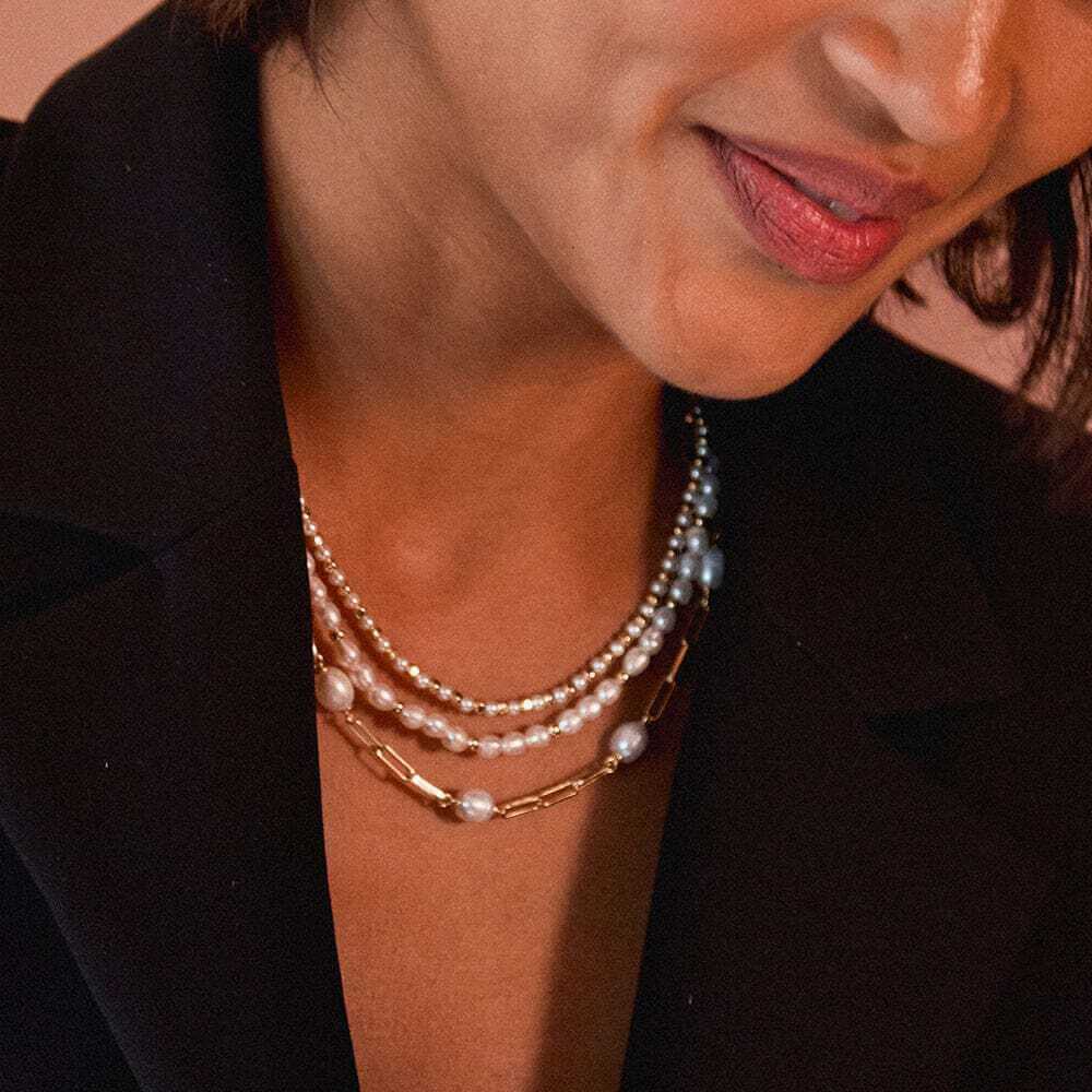 Daisy London Gold Pearl Chunky Chain Necklace - MococoDaisy LondonBPN05_GPNecklaces