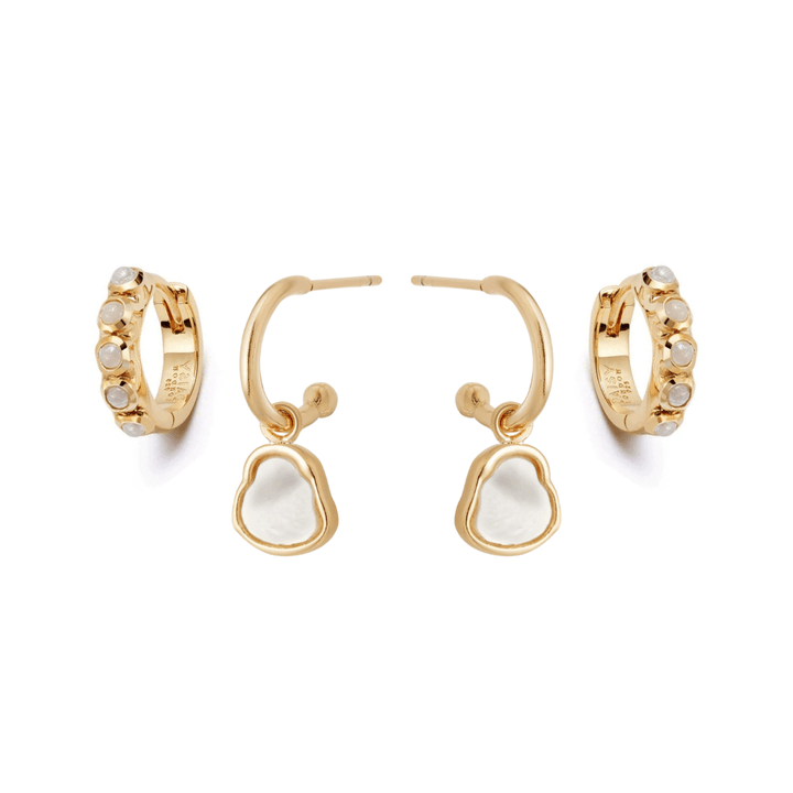 Daisy London Gold & Pearl Earring Set - MococoDaisy LondonEarrings