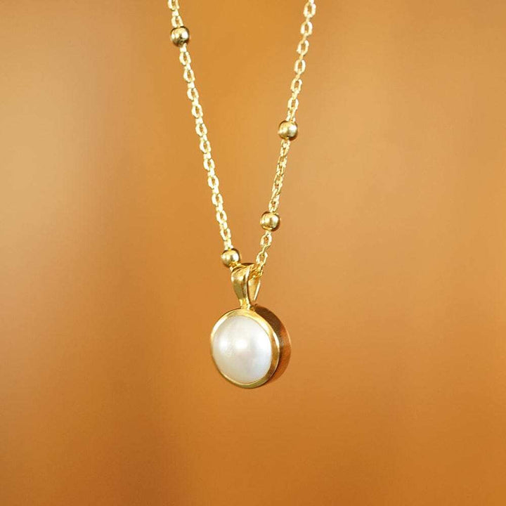 Daisy London Gold Pearl Healing Stone Necklace - MococoDaisy LondonASN02_GPNecklaces