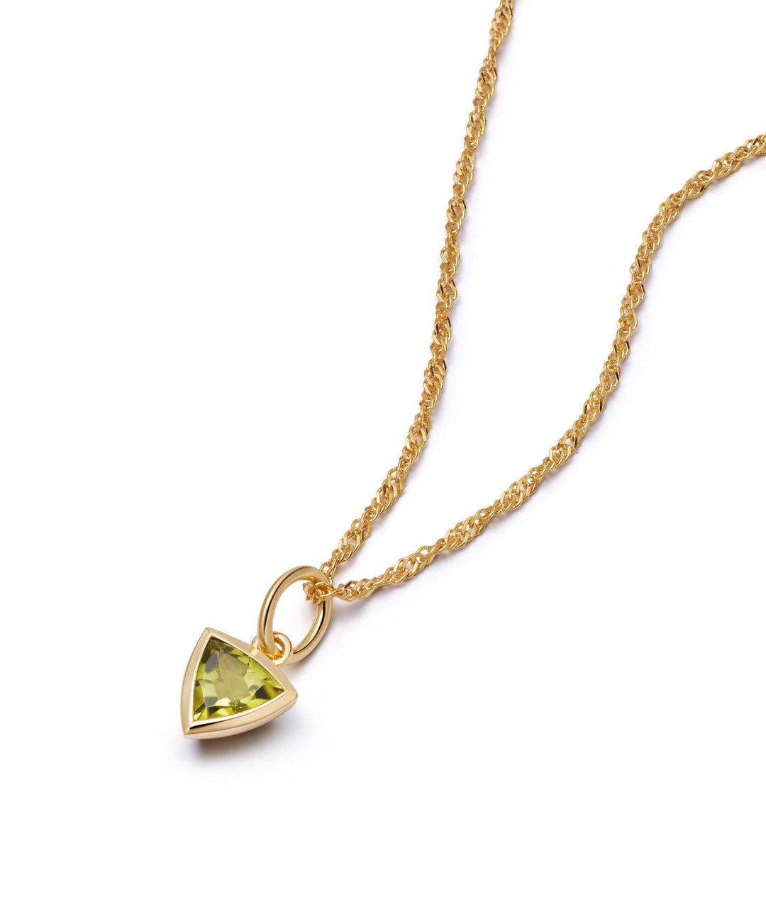 Daisy London Gold Peridot August Birthstone Charm Necklace - MococoDaisy LondonBS20_GPNecklaces