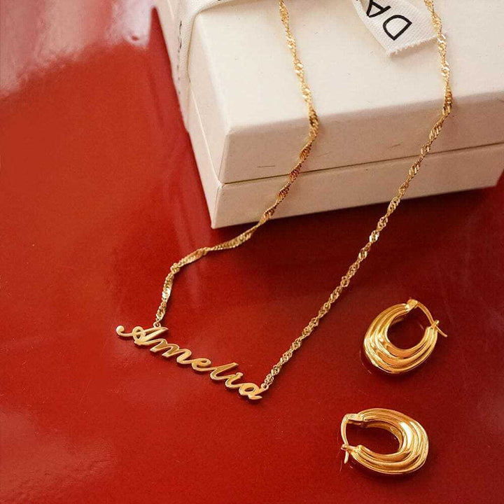 Daisy London Gold Personalised Carrie Name Necklace - MococoDaisy LondonNP010_GPNecklaces
