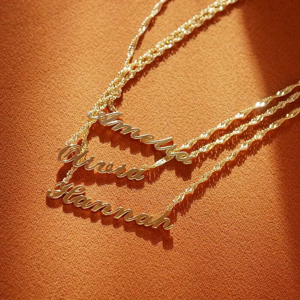 Daisy London Gold Personalised Carrie Name Necklace - MococoDaisy LondonNP010_GPNecklaces