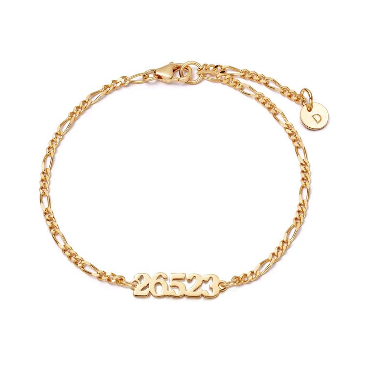 Daisy London Gold Personalised Date Bracelet - MococoDaisy LondonBRNP007_GPBracelets