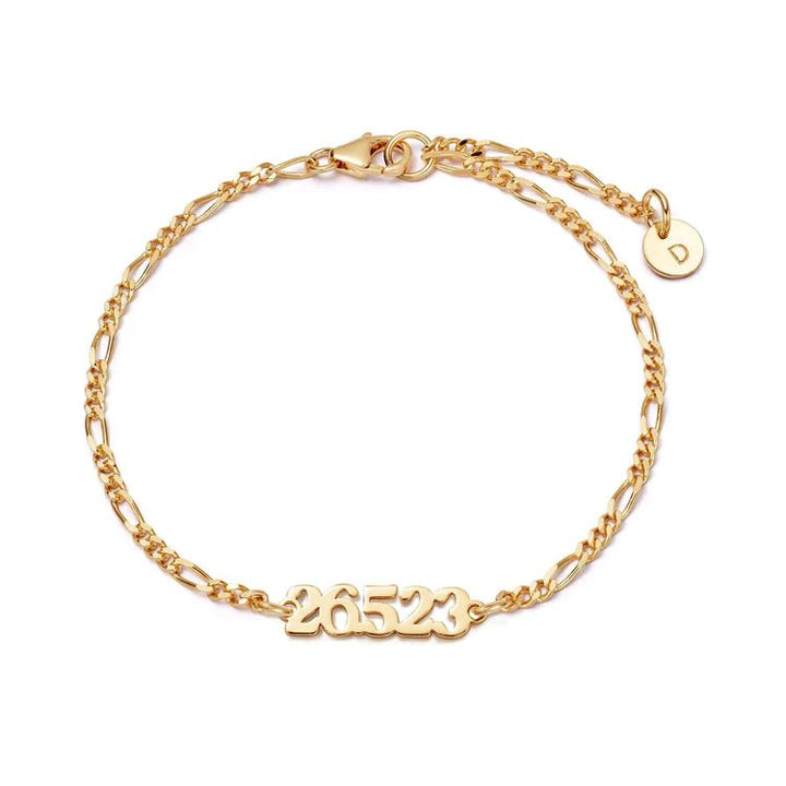 Daisy London Gold Personalised Date Bracelet - MococoDaisy LondonBRNP007_GPBracelets
