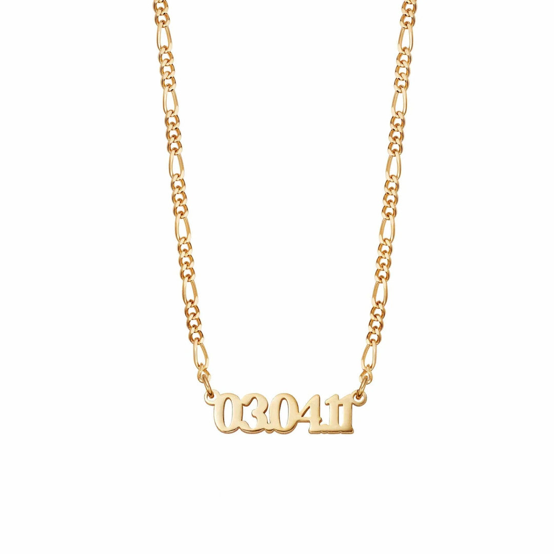 Daisy London Gold Personalised Date Necklace - MococoDaisy LondonNP007_GPNecklaces
