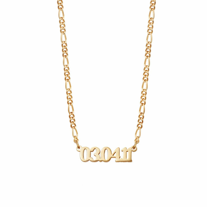 Daisy London Gold Personalised Date Necklace - MococoDaisy LondonNP007_GPNecklaces