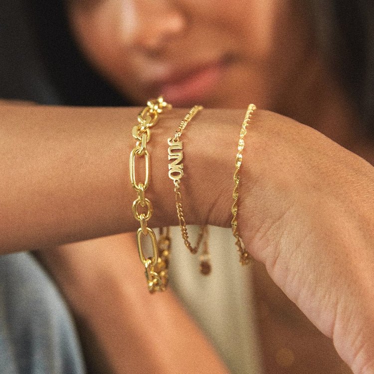 Daisy London Gold Personalised Name Bracelet - MococoDaisy LondonBRNP008_GPBracelets