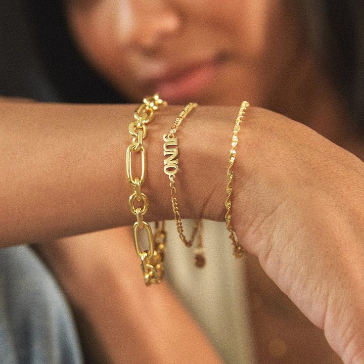 Daisy London Gold Personalised Name Bracelet - MococoDaisy LondonBRNP008_GPBracelets