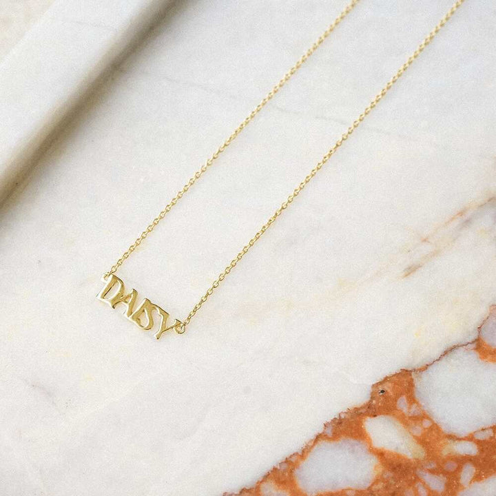 Daisy London Gold Personalised Name Necklace Additional Image - 2