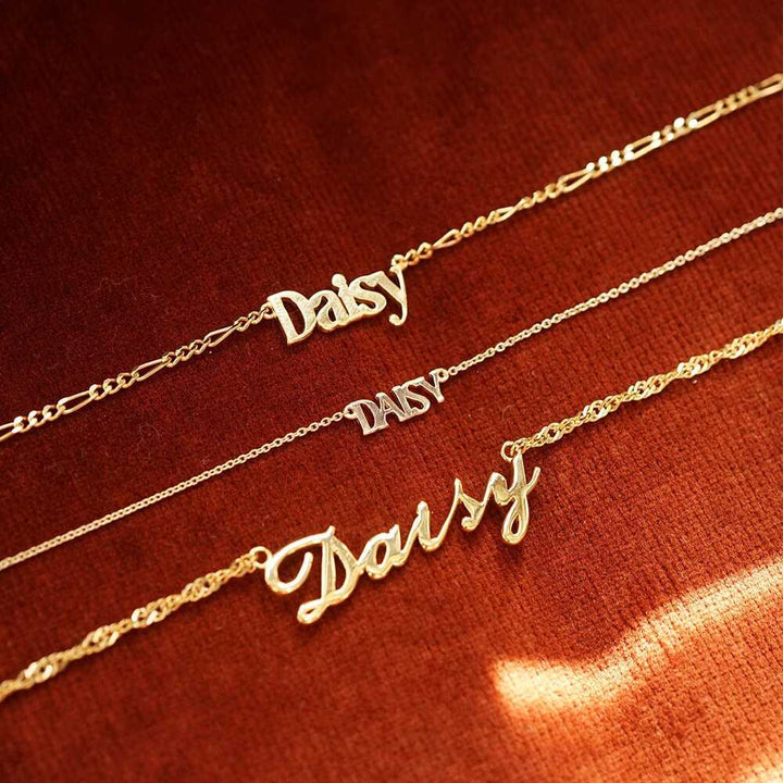 Daisy London Gold Personalised Name Necklace Additional Image - 4