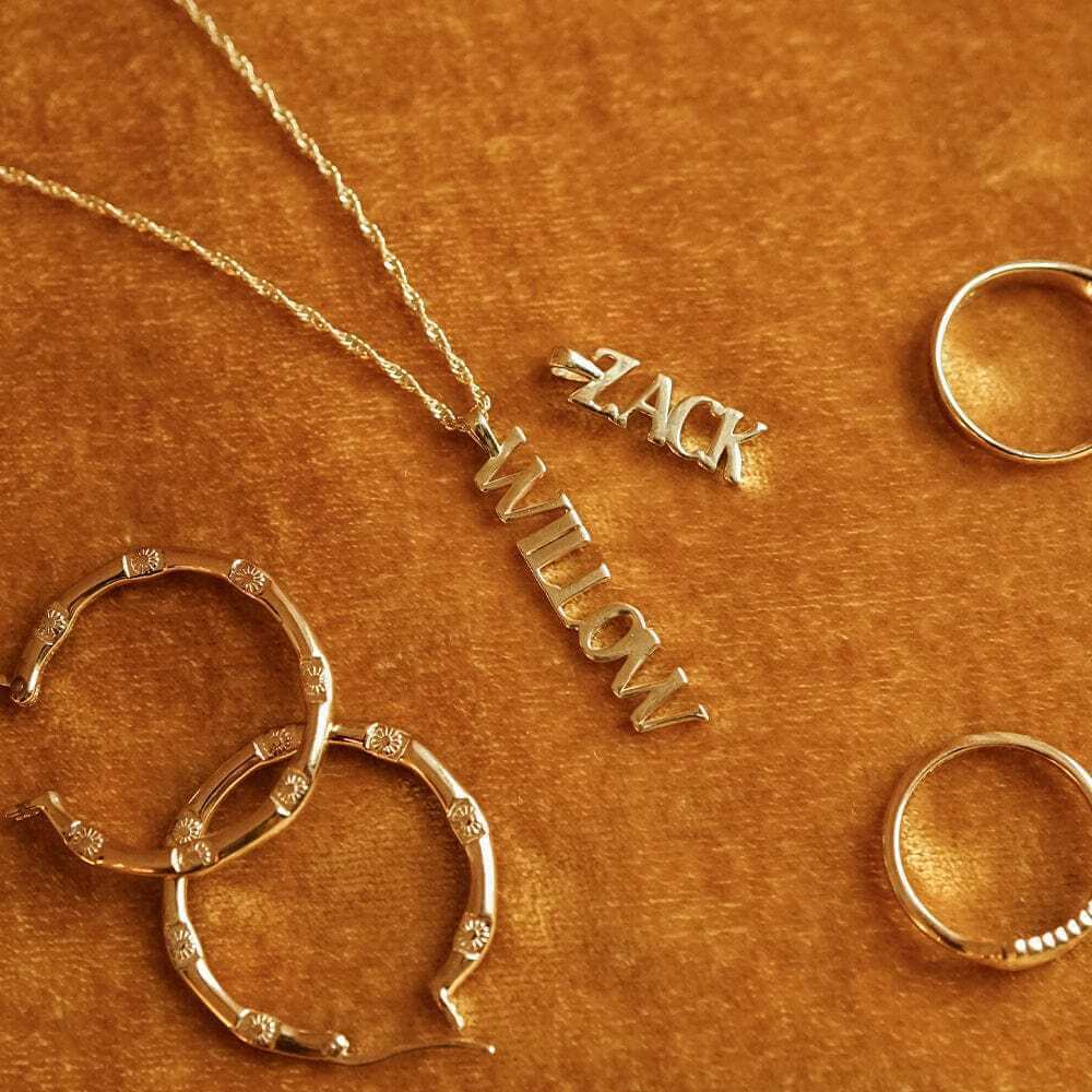 Daisy London Gold Personalised Pendant Name Necklace - MococoDaisy LondonNP011_GPCharms & Pendants
