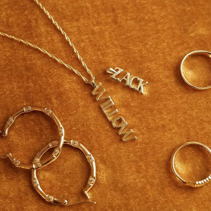 Daisy London Gold Personalised Pendant Name Necklace - MococoDaisy LondonNP011_GPCharms & Pendants