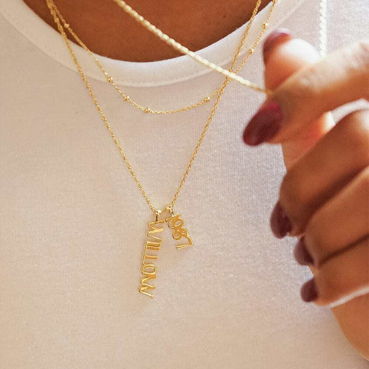 Daisy London Gold Personalised Pendant Name Necklace - MococoDaisy LondonNP011_GPCharms & Pendants