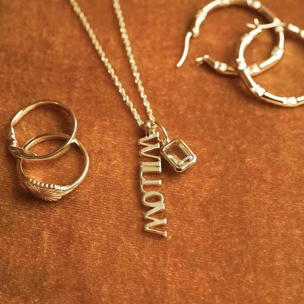 Daisy London Gold Personalised Pendant Name Necklace - MococoDaisy LondonNP011_GPCharms & Pendants