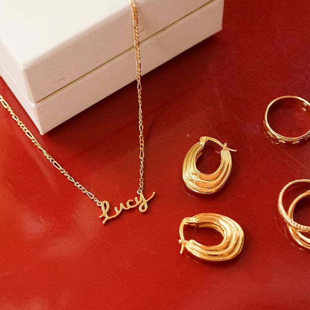 Daisy London Gold Personalised Script Name Necklace - MococoDaisy LondonNP009_GPNecklaces