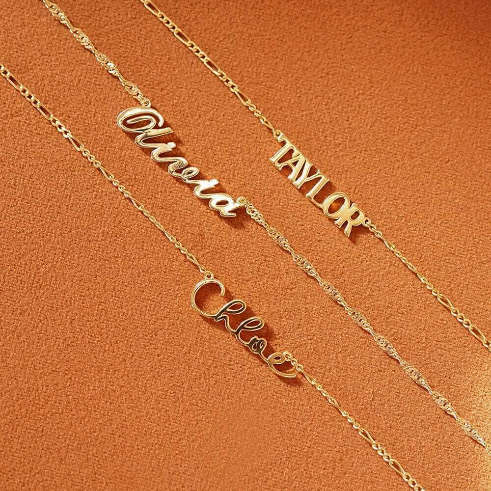 Daisy London Gold Personalised Script Name Necklace - MococoDaisy LondonNP009_GPNecklaces